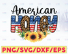 American Honey PNG Leopard Sunflower 4th of July sublimation PNG designs downloads, Patriotic png design, Patriotic png shirt design