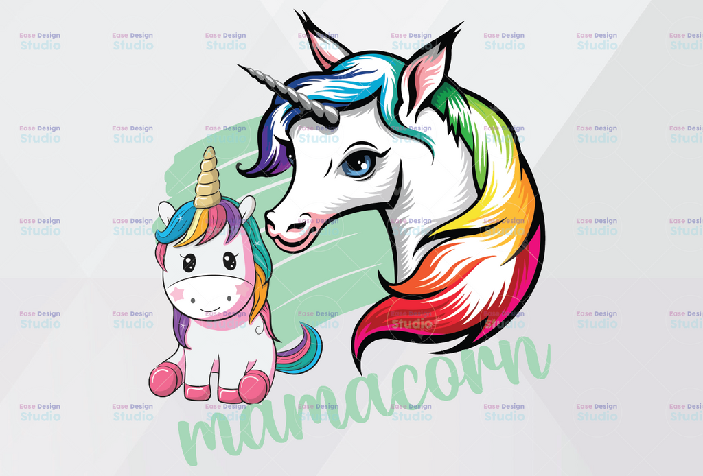 Mamacorn Cute Unicorn Png PNG Printable Digital Print Design, Happy Mothers Day Png, Unicorn Mama PNG Bundle, Mamacorn Mothers Day PNG Mommy