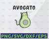 Funny Avogato SVG File, Cute Avocado Cat SVG, Funny Cinco de Mayo SVG Shirt, Avocado Svg, Cinco de Mayo Shirt Design