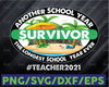 SURVIVOR - Another School Year Survivor PNG for sublimation The Longest School Year Ever PNG Digital File Download