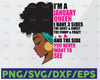 Im A January Queen I Have 3 Sides The Quite Sweet SVG, September Woman ,Have 3 Sides , Birthday Queen Black svg, September Qeen Svg Png