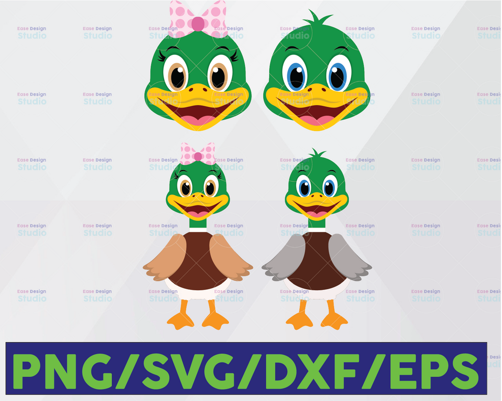 Duck SVG, PNG, Cricut cut files, Baby duck, Rubber Duckyond, Water animals