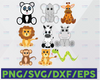 Animal SVG, Safari Animals SVG, Jungle Animals SVG, Cute Animals svg, Zoo Animals Clip Art, Baby Animals Cut Files