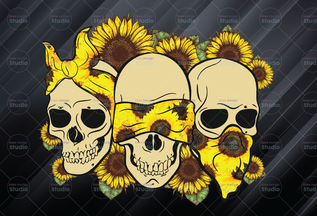 Skull Sunflower Rebel Skull Lady Boho PNG, Graphic, Clip Art Design, kull momlife png