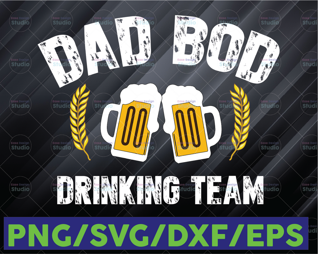 Dad Bod Drinking Team png Beer Can Funny Men PNG Sublimation Digital Download