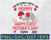 Personalized Name You're Doing A Great Job, Mommy. Happy 1st Mother's Day 2021 svg, Elephant Mother's Day SVG, Best Mommy svg, png, dxf eps,
