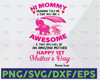 Personalized Name Cute Elephants Grandma Told Me That You Are Awesome And That You Will Be An Amazing Mother Elephant Mother's Day SVG