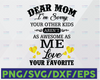 Dear Mom, I'm Sorry Your Other Kids Aren't As Awesome As Me Svg, Mother's Day Gift, Gift from Favorite Kid, Gift for Mom