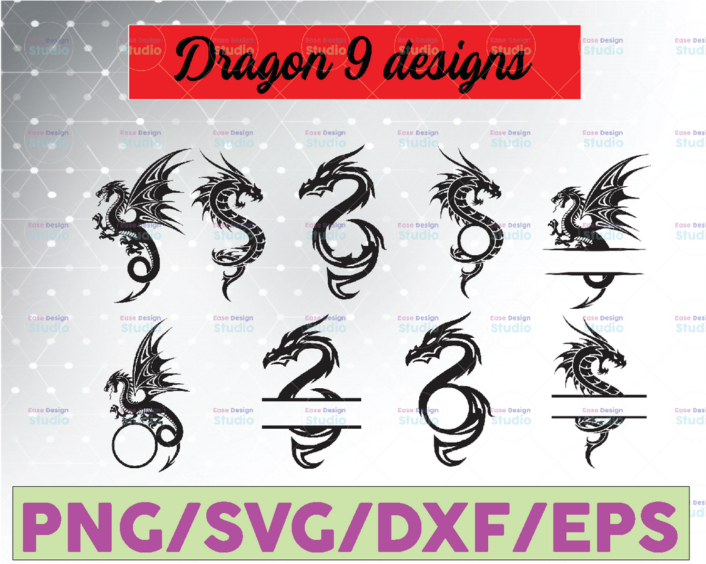 Dragon bundle svg,dragon svg,dragon clipart,dragon silhouette,dragon clip art,dragon cut file,dragon vector