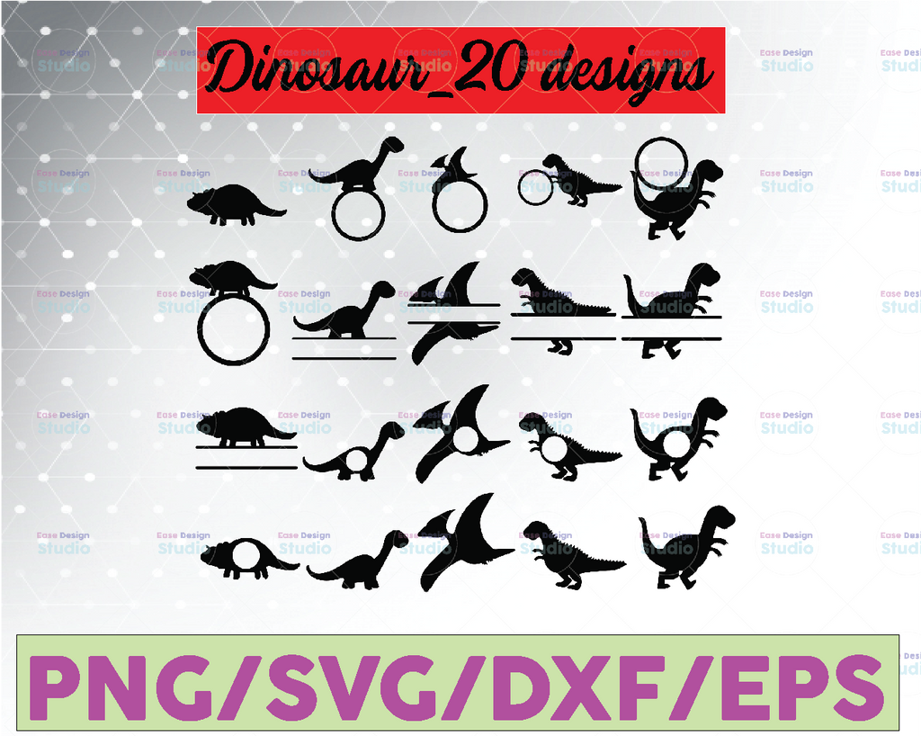 Dinosaur Bundle Svg, Dinosaur Svg, Dinosaur Silhouette Svg, Dinosaur Clipart, T-Rex Bundle Svg, T-Rex Silhouette Bundle, Svg Cricut Fil