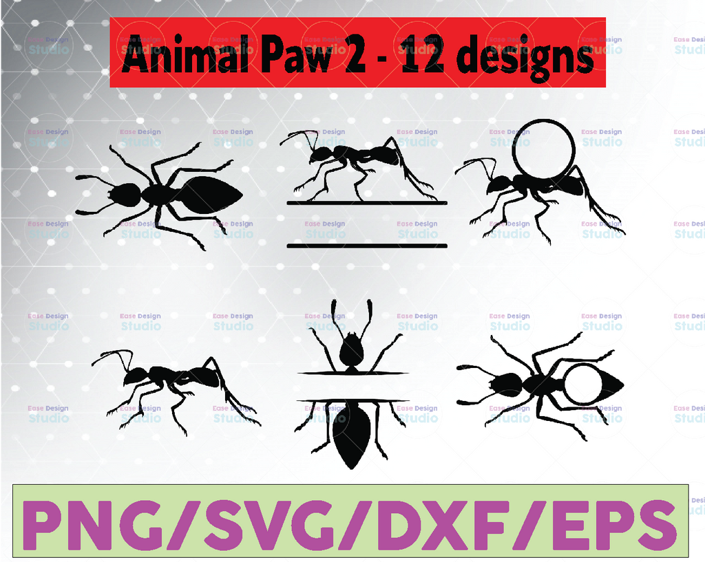 Ants #2 SVG, Ant SVG, Insect SVG, Ants Clipart, Ants Files for Cricut, Ants Cut Files For Silhouette, Ants Dxf, Ants Png, Eps, Ants Vector