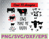 Cow SVG - Animal Svg - Cow Silhouette - SVG Cut Files - Cow Bundle SVG - Cow Clipart - Cow Cut File - Cow Vector - Instant Download