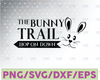 The Bunny Trail Hop On Down Happy Easter Svg Spring Svg Easter Bunny Svg Bunny Head Svg Bunny Ears Svg Easter Sign Svg Easter Cut File