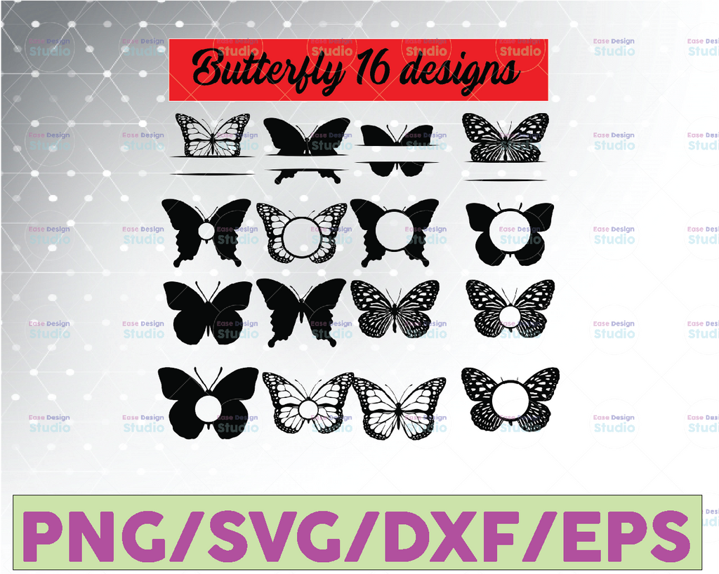 Butterfly svg bundle, Butterfly clipart, butterfly dxf, butterfly silhouette,png
