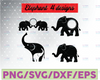 Elephant SVG | Elephant SVG Bundle | Elephant Cut File | Elephant Silhouette | Elephant Clipart | Elephant Vector | Elephant Designs Svg