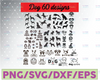 Dog Silhouette SVG Bundle | Dog Breed SVG Clipart Shapes | Dog Breeds Svg Cut File Dog Png Lab Svg Chihuahua Svg File for Cricut