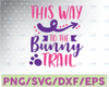 This Way To The Bunny Trail Easter Svg Design Spring Svg Easter Bunny Svg Easter Egg Svg Easter Sign Svg Cricut Svg Easter Cut File