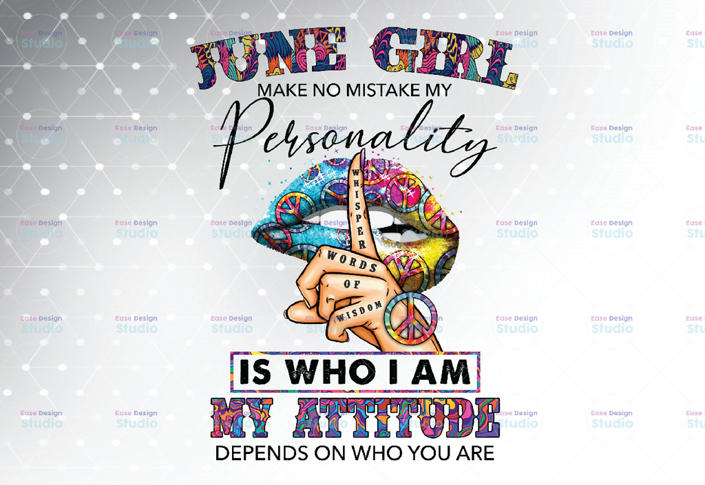 June Girl Hippie - Whisper Words Of Wisdom PNG, Birthday gift, June Birthday/ INSTANT DOWNLOAD/Png Printable/ Sublimation Printing