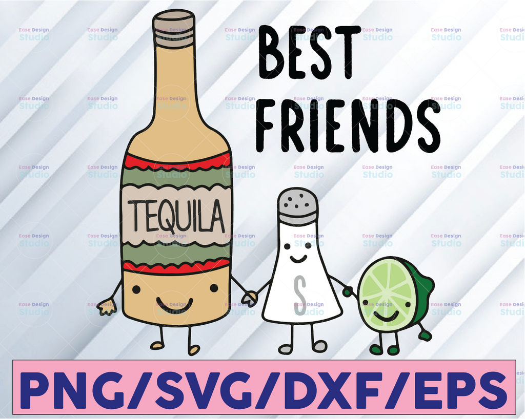 Tequila Best Friends SVG PNG - Gift For Best Friend, Best Friend svg, Best Friend Coffee design, cut file for cricut, sublimation mug design