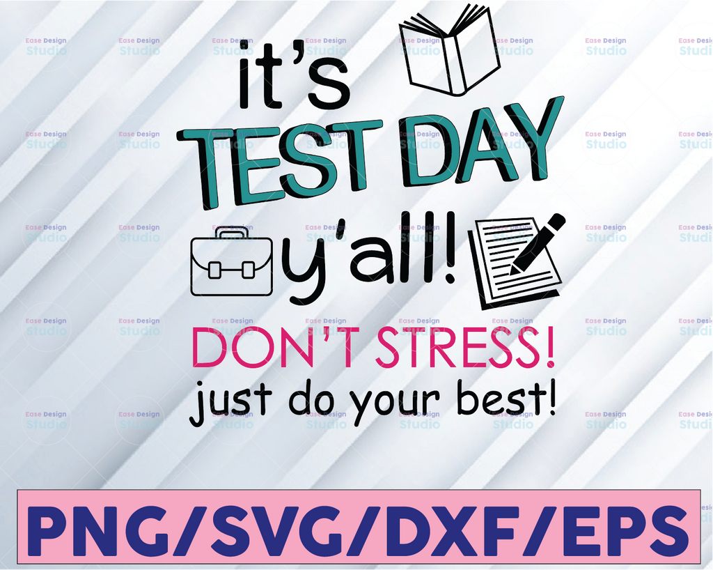 It's Test Day Ya'll Svg, Testing Svg for Teachers, Test Day Crew, Teacher svg Files for Cricut, Teacher svg Shirts, School svg Teacher Svg