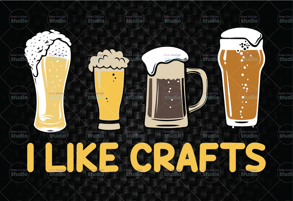 I Like Crafts SVG, Craft Beer SVG, Beer Lover, Funny, TShirt Design, Svg For Vinyl, Cut File, Vinyl Designs, Vinyl Files,