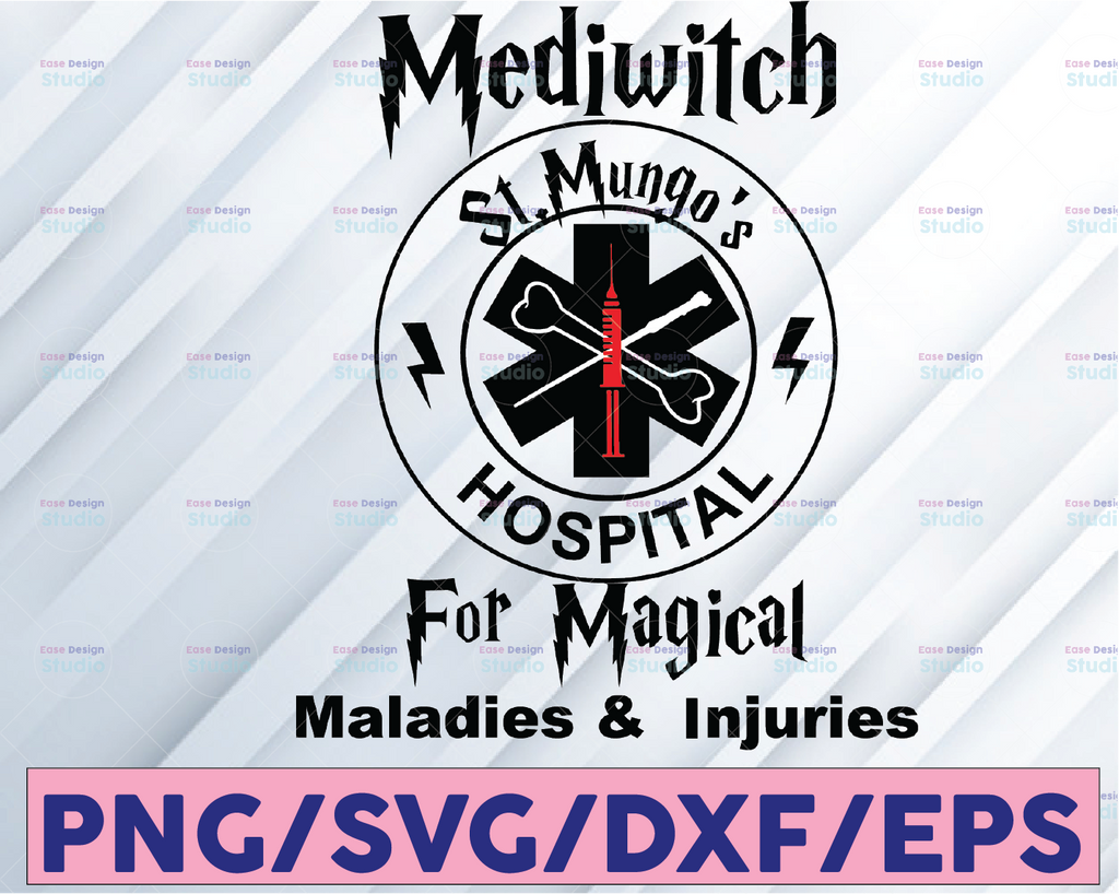 SVG Cut File St Mungo's Hospital For Magical Svg Cutting Png Printing