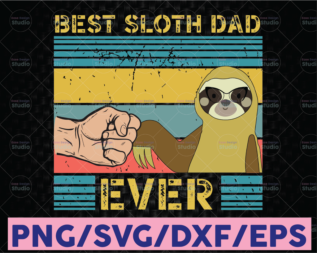 Mens Dad Sloth Slow Motion Animals Sleepy Sloth Lover Father svg Father day svg, Dad svg, Sloth svg png, Digital Dad cut file svg