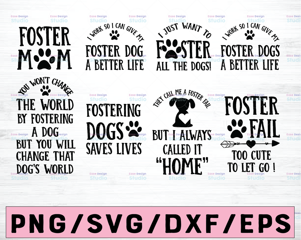 Foster Dog - Dog SVG and Cut Files for Crafters