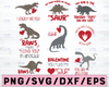 Dinosaur Valentine - Valentines Day SVG and Cut Files for Crafters, svg bundle