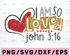 Christian pnG, I am so loved John 3:16 png, Easter png, socuteappliques, pnG, Be mine valentine PNG, New baby PNG, Girl valentine