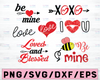 Valentines Svg Bundle Valentine Monogram SVG for Cricut Silhouette Valentines Day Svg Love Svg Unicorn Svg Girl Heart Svg Boy Valentine Svg