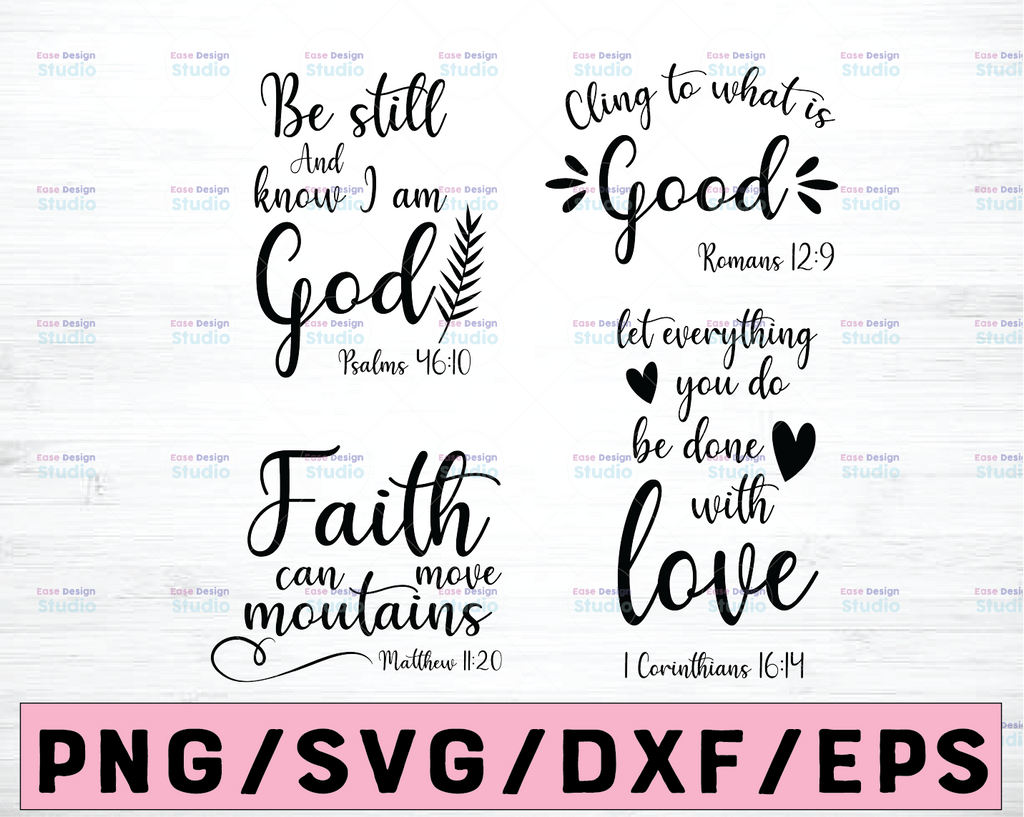 Inspirational Bible Verse SVG and Cut Files for Crafters