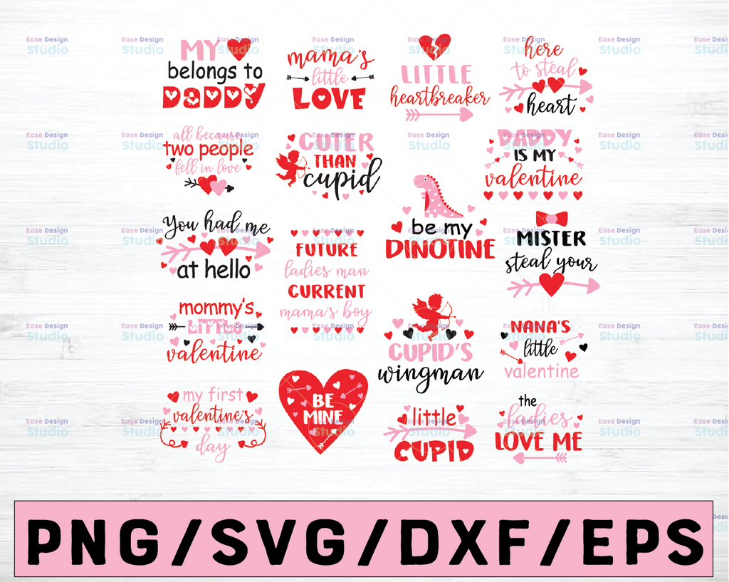 Kids Valentine's Svg Bundle, Valentines Day Svg files for cricut, Valentine svg for Shirts, Valentine bundles, Love SVG Cut File Bundle