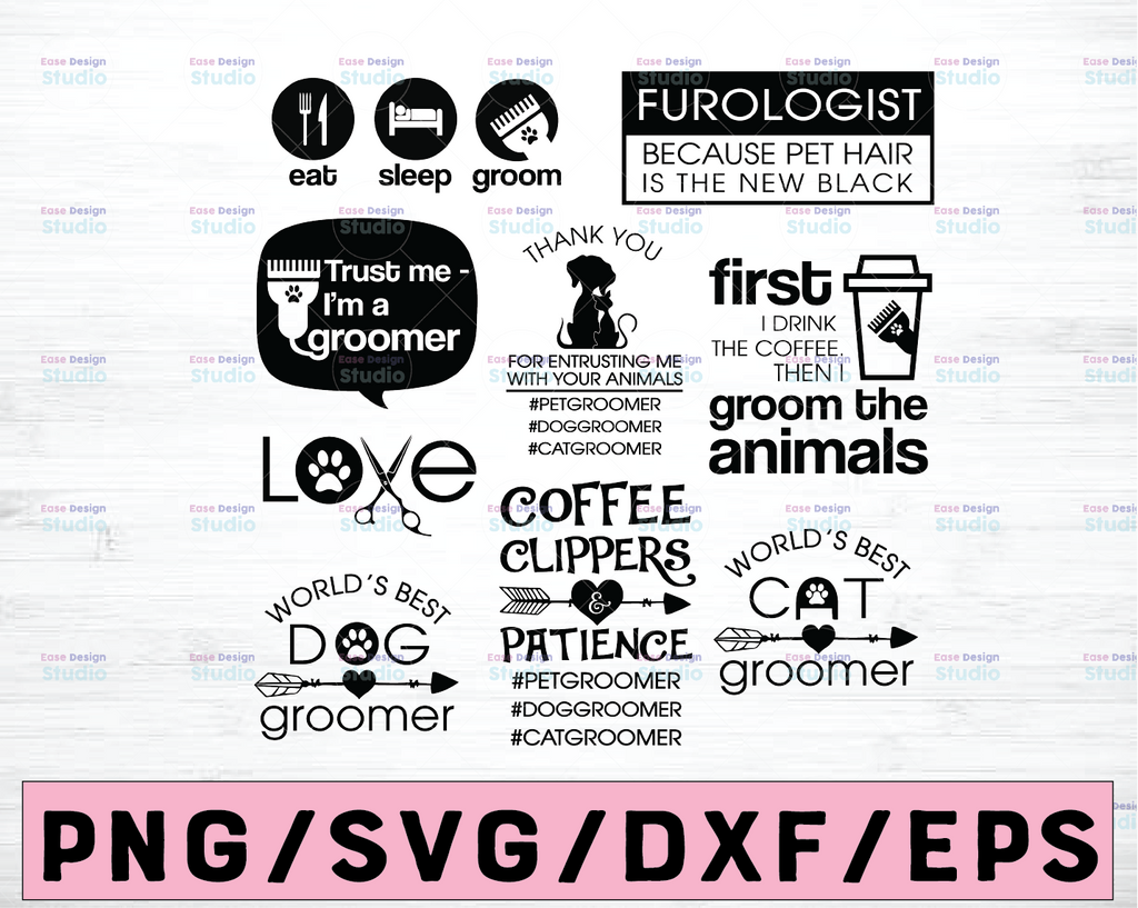 Pet Groomer SVG and Cut Files for Crafters