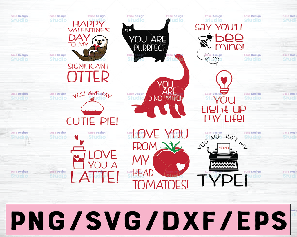 Valentine's Day MEGA Bundle - Valentine's Day SVG and Cut Files for Crafters