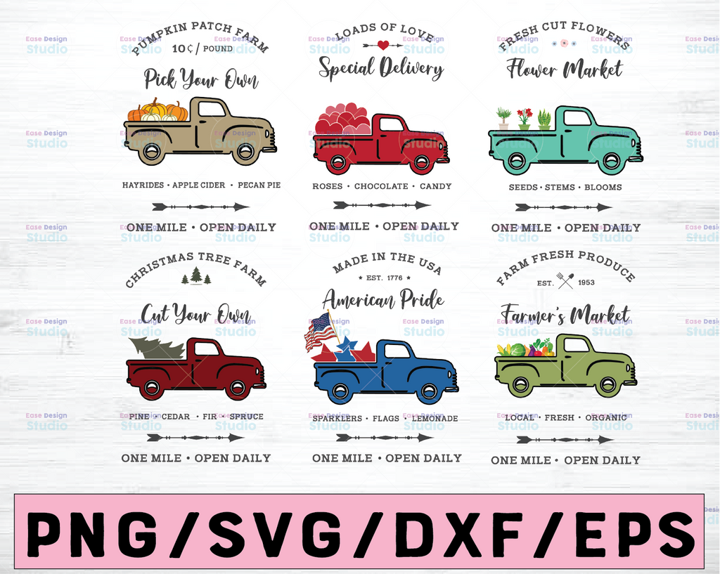 Valentines Day Decor. Valentines Day Truck. Christmas DIY. Red Truck svg. Truck Bundle. Holiday Decor. Red Truck. Farmhouse DIY Decor.