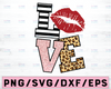 Valentines Day, Love clipart, Valentine png file for sublimation printing, Valentines day clipart, Black stripe and glitter lips