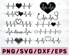 Heartbeat Valentine's SVG. Digital clipart in Svg Eps Dxf Png. Instant Download, Commercial Use. Vector Heart beat, nurse svg, vinyl decal.