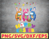 Easter Among Us png, Among Us Bunny Ears png, Happy Easter Day png, Bunny Ears PNG, Among Us Easter PNG Sublimation printing DTG printing