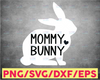 Mommy Bunny - Instant Digital Download, svg, ai, dxf, eps, png, studio3, and jpg files included! Easter Bunny, Rabbit, Bunny Family