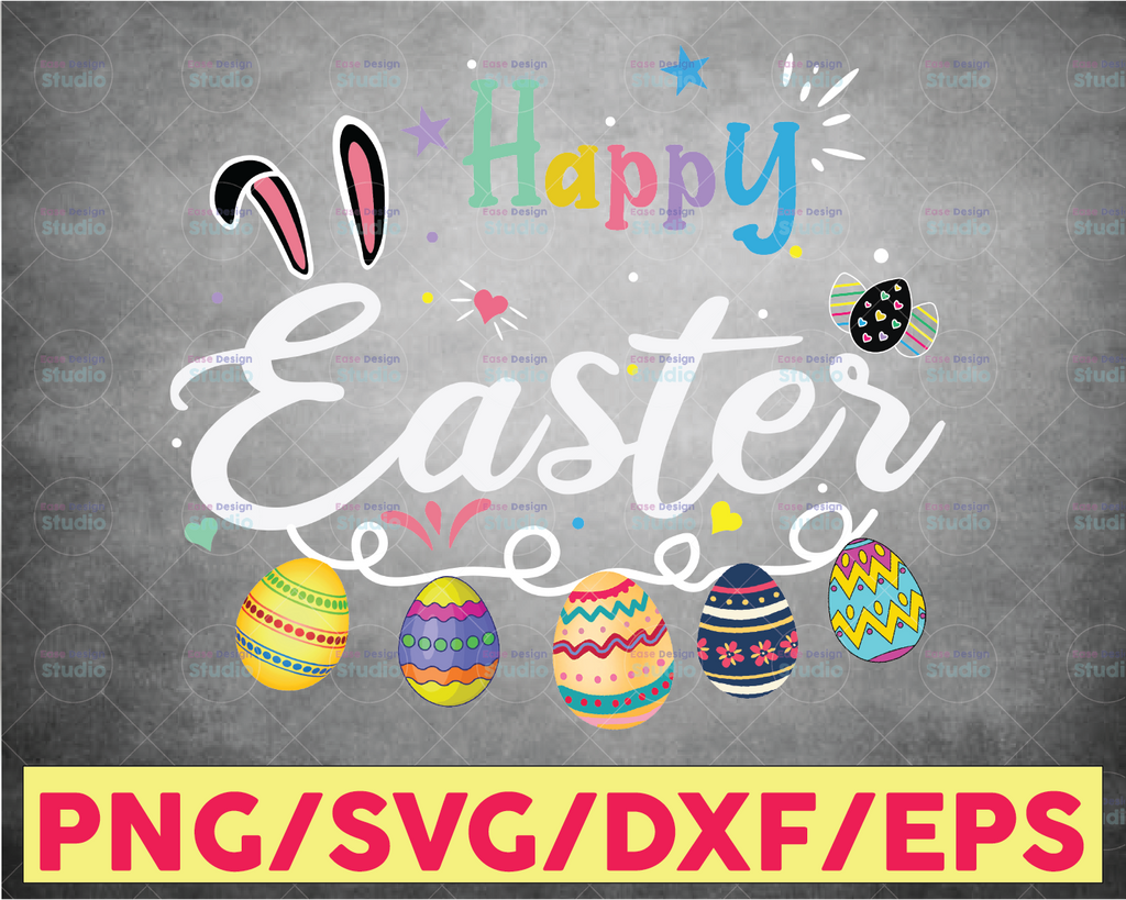 Happy Easter PNG, Easter Eggs, Easter png, Colorful Eggs png, Easter Day png