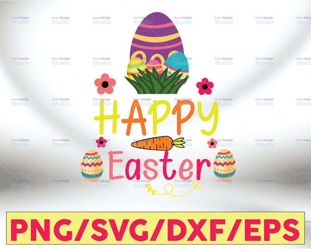 Happy Easter, Carrot - Sublimation png file, Digital Download Easter Gift, Cute Easter Shirt, Funny Rabbit Ears PNG for Sublimation download