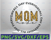 Mom mode all day everday Digital Design | Sublimation Design | Digital Download | PNG File