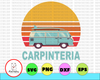 Carpinteria Beach Hippie Van California Beach Surfer PNG, clipart, instant download, Sublimation Graphics