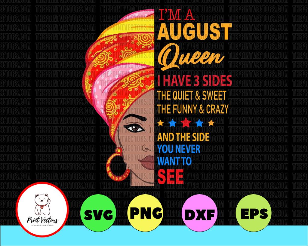 August birthday girl png, Queens birthday png, August png, birthday august Gift, Black Zodiac PNG