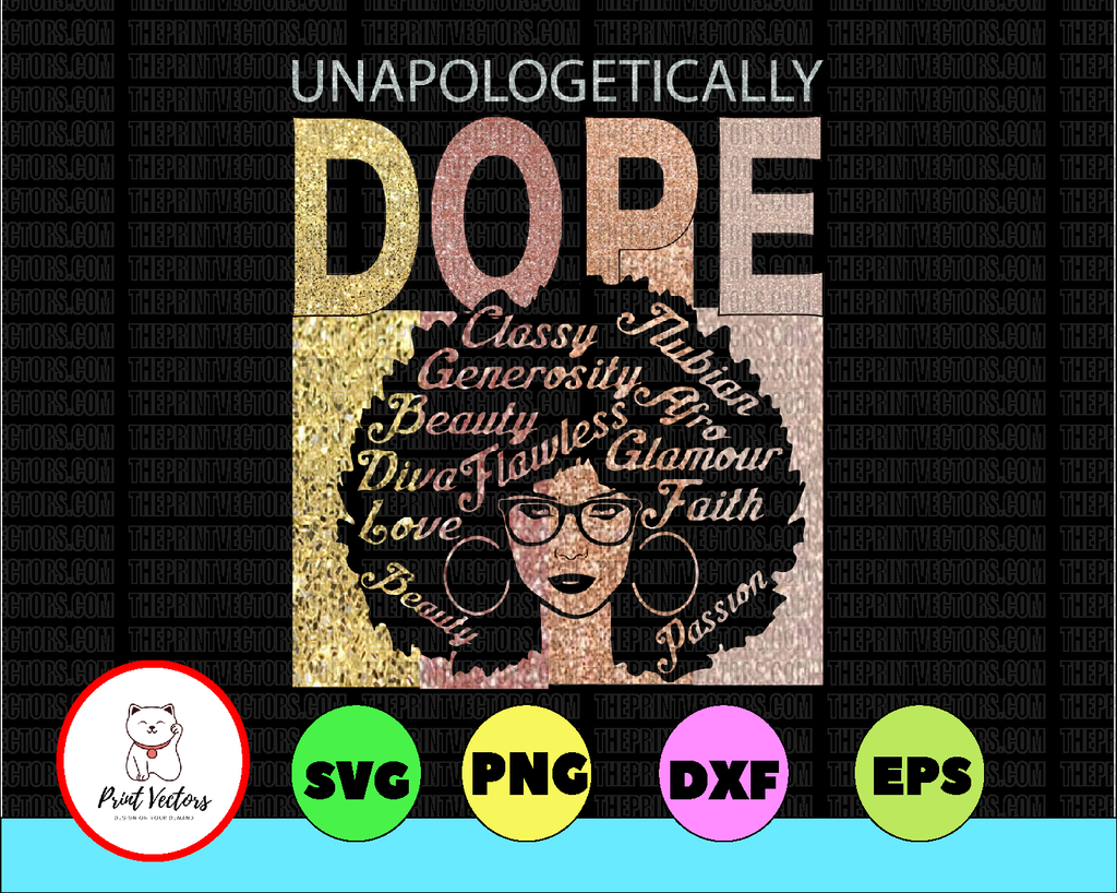 Unapologetically Dope Png, Dope Black Queen Hoodie Png, African Black Women Pride, Word Cloud Instant Digital Download PNG File