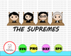 The SUPREMES Supreme Court Justices RBG cute SVG, PNG Printable, SVG Download Digital Print Design