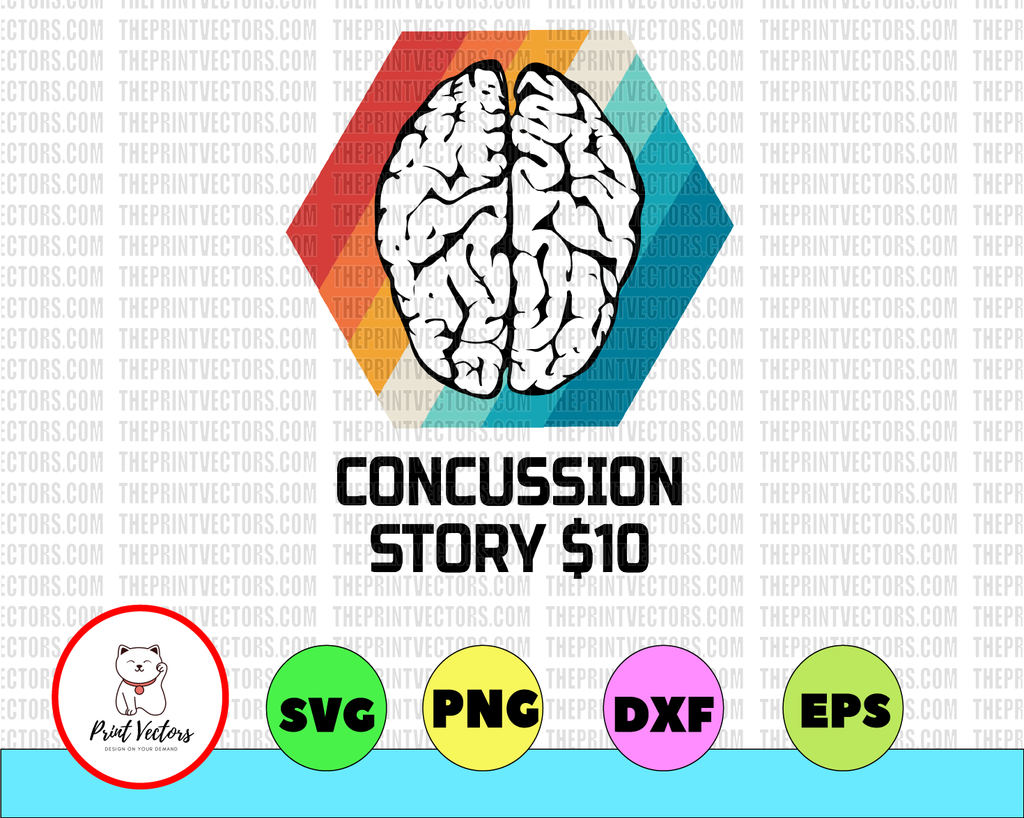 Funny Concussion PNG Brain Head Injury Get Well Soon PNG File Digital PNG file download Sublimation -Printable File