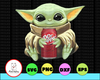 Baby Yoda with Dr Pepper PNG,  Baby Yoda png, Sublimation ready, png files for sublimation,printing DTG printing - Sublimation design download - T-shirt design sublimation design