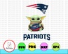 Baby Yoda with New England Patriots NFL PNG,  Baby Yoda NFL png, NFL png, Sublimation ready, png files for sublimation,printing DTG printing - Sublimation design download - T-shirt design sublimation design